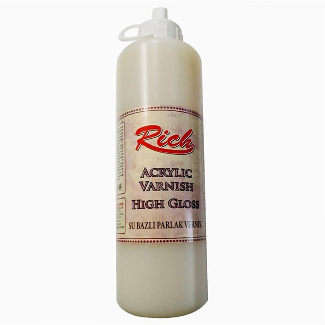 Su Bazlı High Gloss Parlak Vernik 500 cc Ekonomik Boy