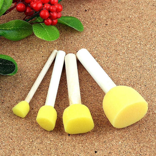 Sünger Tampon Fırça Seti 4'lü