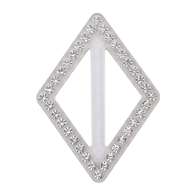 Swarovski Taşlı Şeffaf Baklava Kemer Tokası