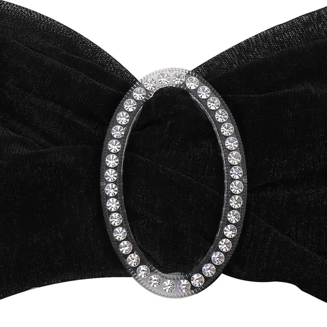 Swarovski Taşlı Şeffaf Oval Kemer Tokası