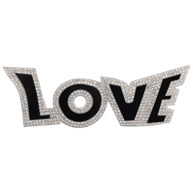 Taşlı Love Yazılı Motif