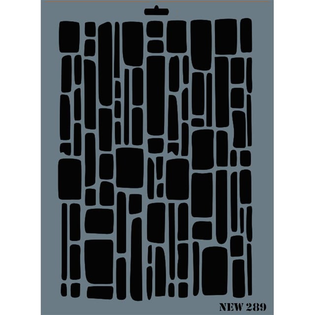 Tuğla Duvar Stencil Şablon 25X35 cm - Rich New 289