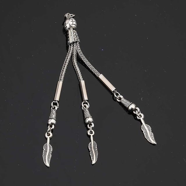 Üçlü Tilki Kuyruğu Metal Püskül