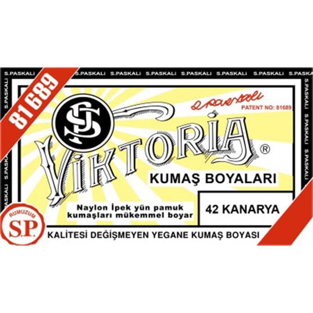 Viktoria Toz Kumaş Boyası 42 Kanarya