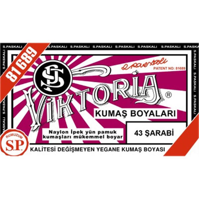 Viktoria Toz Kumaş Boyası 43 Şarabi