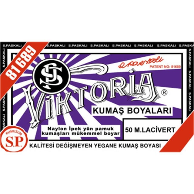 Viktoria Toz Kumaş Boyası 50 M. Lacivert