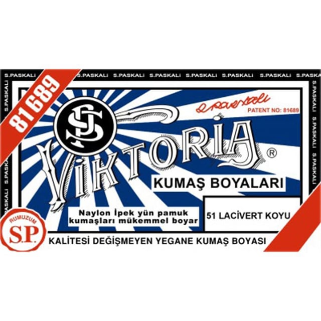 Viktoria Toz Kumaş Boyası 51 Lacivert Koyu