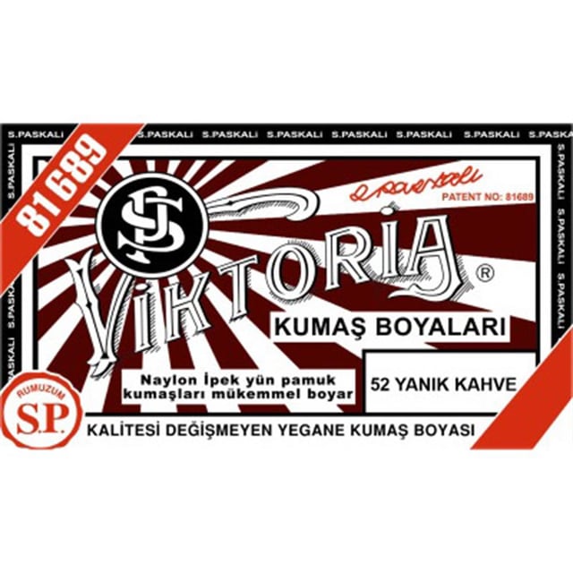 Viktoria Toz Kumaş Boyası 52 Yanık Kahve
