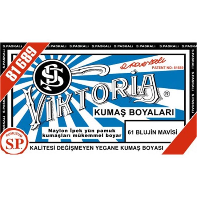 Viktoria Toz Kumaş Boyası 61 Blujin Mavisi