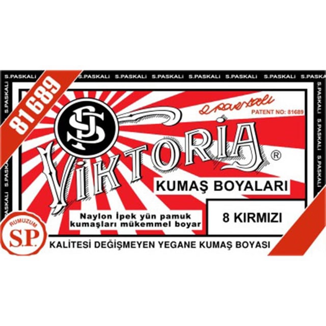 Viktoria Toz Kumaş Boyası 8 Kırmızı