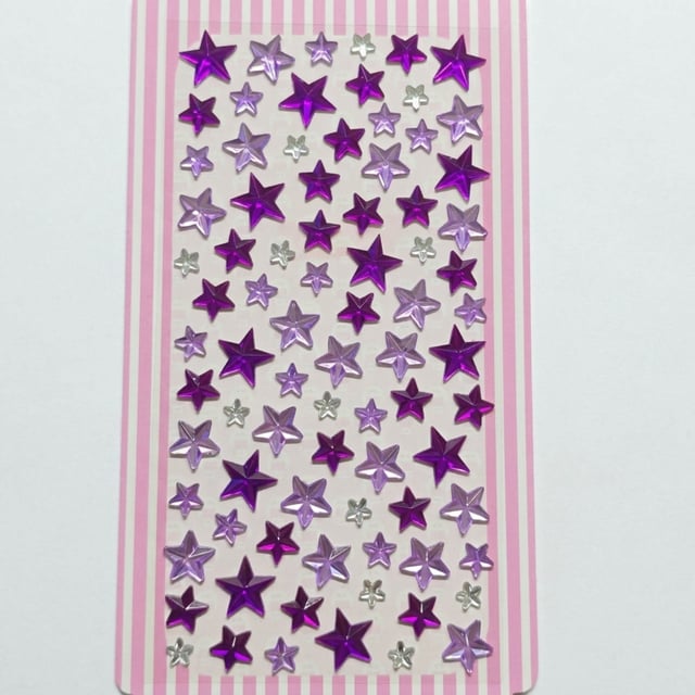 Yıldız Rhinestone Yapışkanlı Taş Sticker Seti