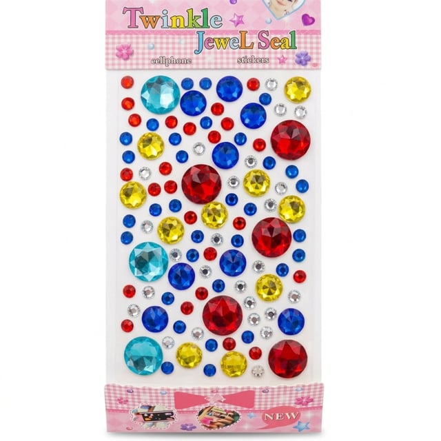 Yuvarlak Kendinden Yapışkanlı Taş Sticker Seti