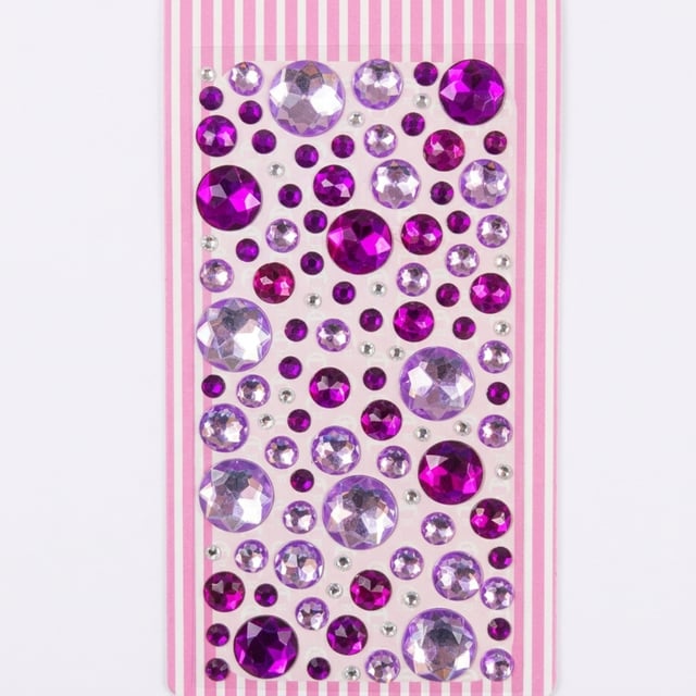Yuvarlak Rhinestone Yapışkanlı Taş Sticker Seti