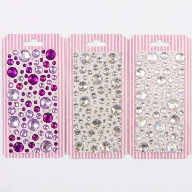 Yuvarlak Rhinestone Yapışkanlı Taş Sticker Seti