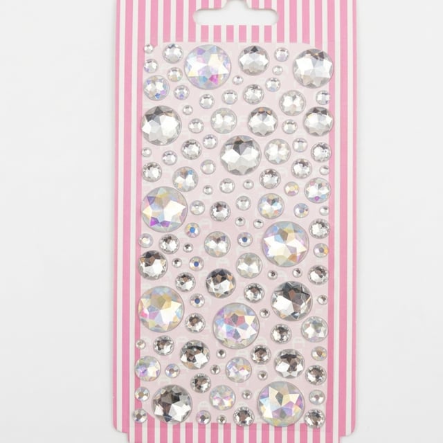Yuvarlak Rhinestone Yapışkanlı Taş Sticker Seti
