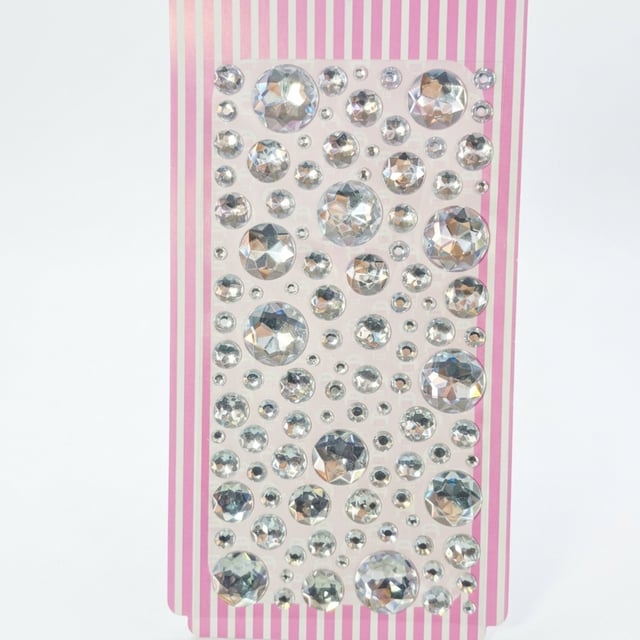 Yuvarlak Rhinestone Yapışkanlı Taş Sticker Seti