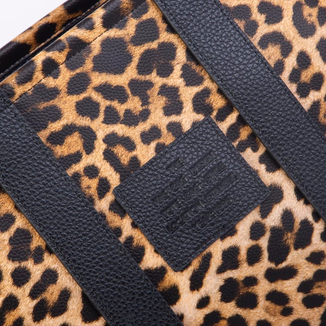 Nas Bag Tote Bag Büyük Boy Kadın Omuz ve Çapraz  Çanta Taba Leopar
