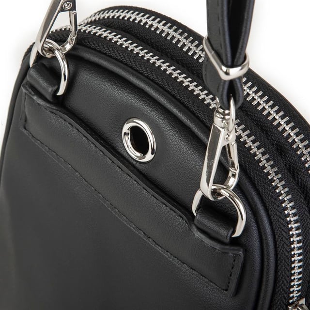 Nas Bag Çapraz Çanta Siyah Kapitone