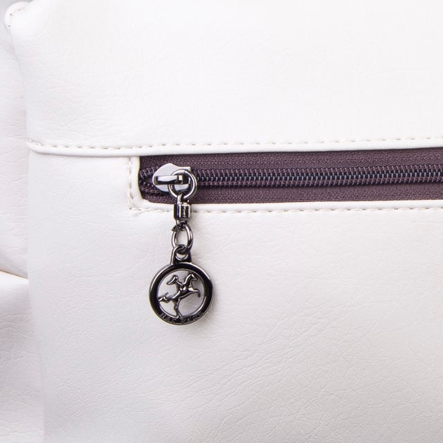 Nas Bag Çok Gözlü Yumuşak ve Hafif Yapılı Çift Askılı Omuz ve Çapraz Çanta ( 30x24 cm ) Krem Kahve Victoria