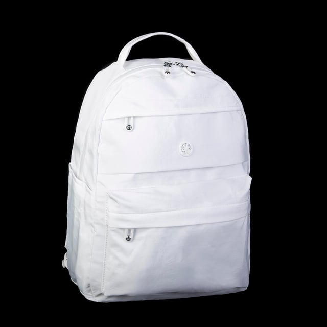 Nas Bag Extra Hafif Su Geçirmez Çok Gözlü  (Waterproof) Unisex Sırt Çantası 30x40 cm Beyaz