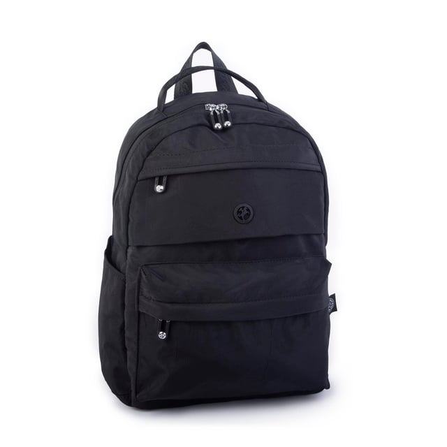 Nas Bag Extra Hafif Su Geçirmez Çok Gözlü  (Waterproof) Unisex Sırt Çantası 30x40 cm Siyah