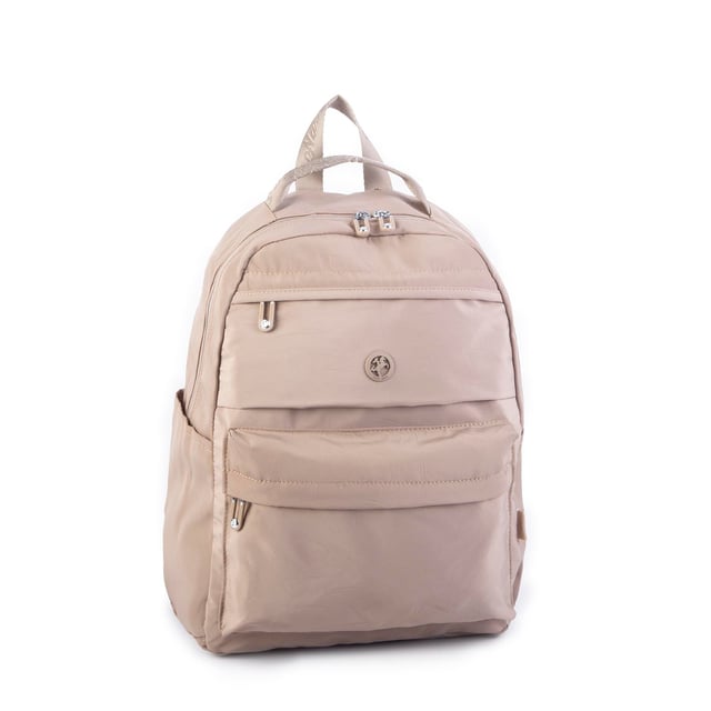 Nas Bag Extra Hafif Su Geçirmez Çok Gözlü  (Waterproof) Unisex Sırt Çantası 30x40 cm Vizon