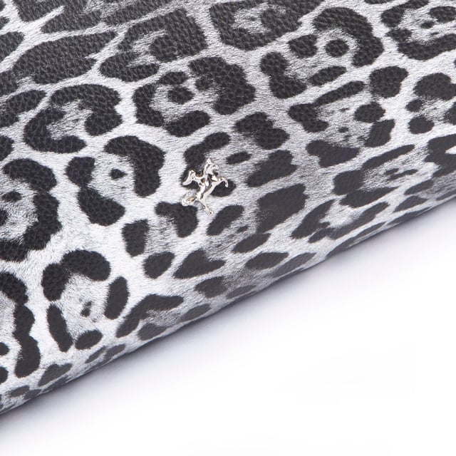 Nas Bag Kadın Basic Baget Omuz ve Çapraz Çanta Siyah Leopar (27x12 cm )