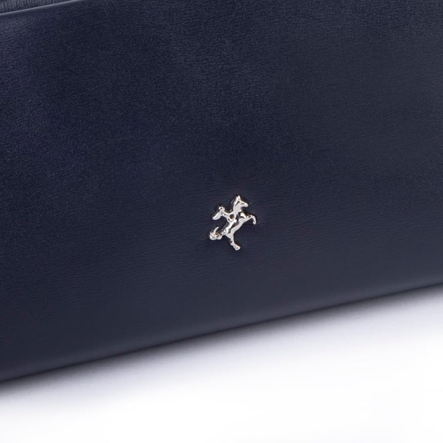Nas Bag Kadın Basic Baget Omuz ve Çapraz Çanta Lacivert Kımera (27x12 cm )
