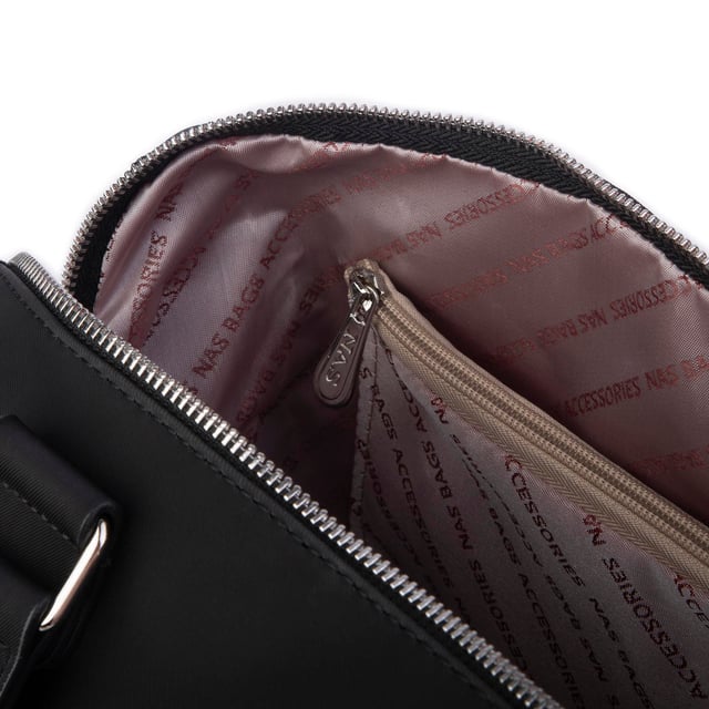 Nas Bag Kadın Büyük Boy Omuz Çantası Siyah Buzzy (en :37 ,boy :30 cm)