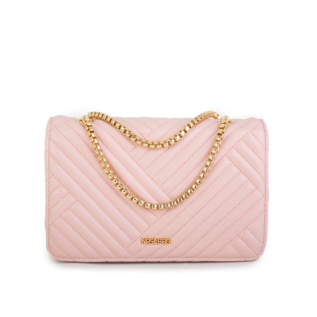 Nas Bag Kadın Çapraz Çanta Pudra Nova