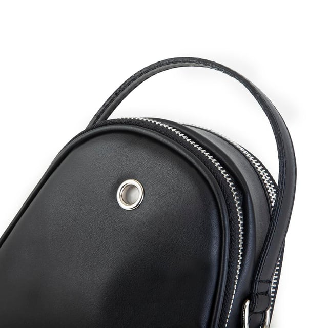 Nas Bag Mini Kadın Çapraz Çanta Siyah Taşlı