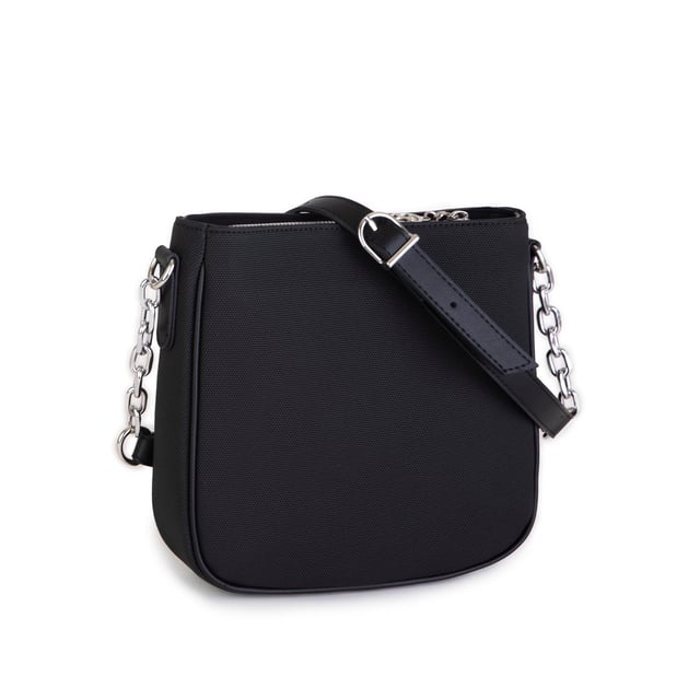 Nas Bag Kadın Çapraz Çanta Spor Ayarlanabilir Askılı  Siyah Lacst (ürün ölçüsü :24x24x7 cm)