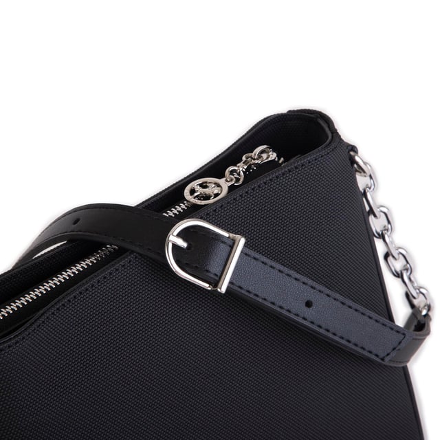 Nas Bag Kadın Çapraz Çanta Spor Ayarlanabilir Askılı  Siyah Lacst (ürün ölçüsü :24x24x7 cm)