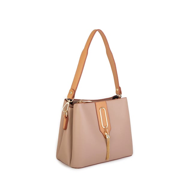 Nas Bag Kadın Çapraz Çanta ve Omuz Çantası Kum Camel Ela
