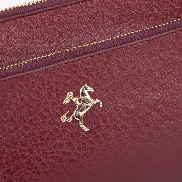 Nas Bag Kadın Çapraz ve Clutch Çanta Bilek ve Çapraz Askılı (24x15 cm) Bordo Victoria 