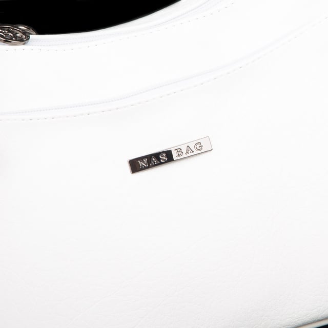 Nas Bag Kadın Çapraz ve Omuz Çanta  (27x19 cm) Beyaz Victoria 