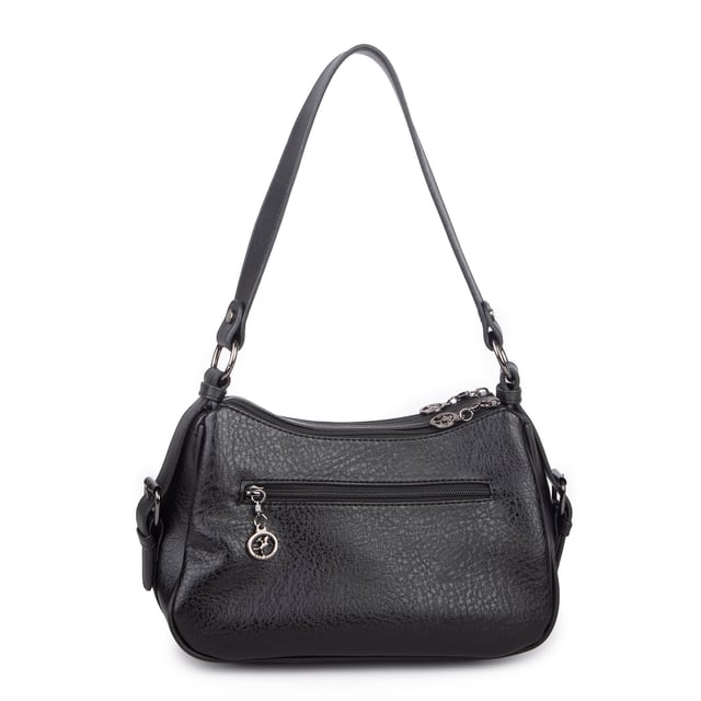 Nas Bag Kadın Çapraz ve Omuz Çanta  (27x19 cm) Siyah Victoria 