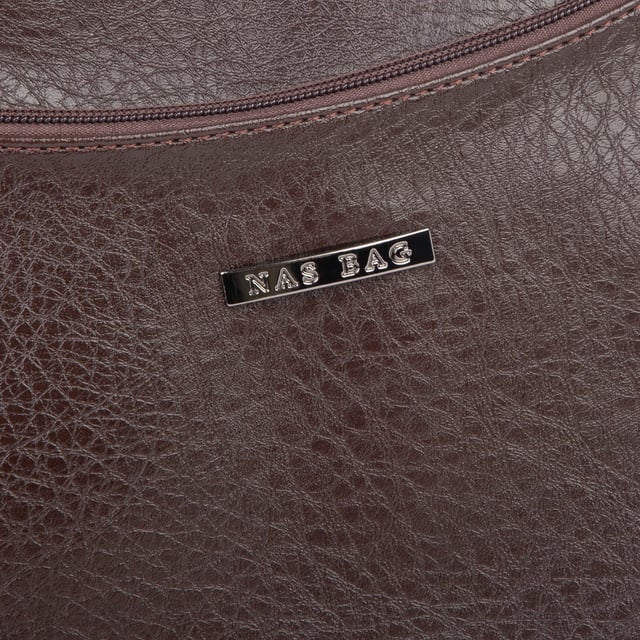 Nas Bag Kadın Çapraz ve Omuz Çanta  (27x19 cm) Kahverengi Victoria 