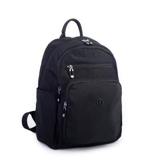 Nas Bag Kadın Çok Gözlü Hafif Su Geçirmez Unisex  (water proof) Çanta Siyah 