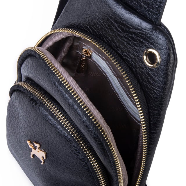 Nas Bag Kadın Crossbody Bag Bel ve Body Bag Siyah Victoria