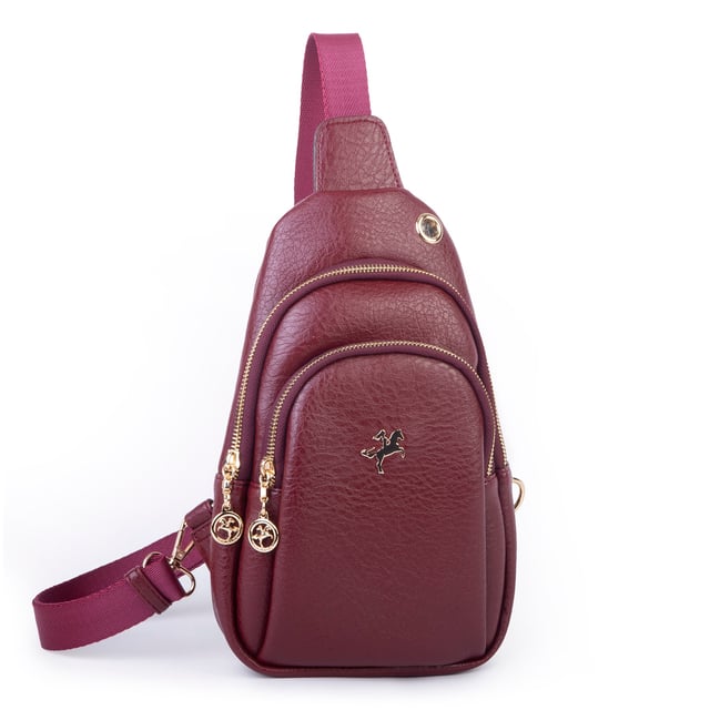 Nas Bag Kadın Crossbody Bag Bel ve Body Bag Bordo Victoria