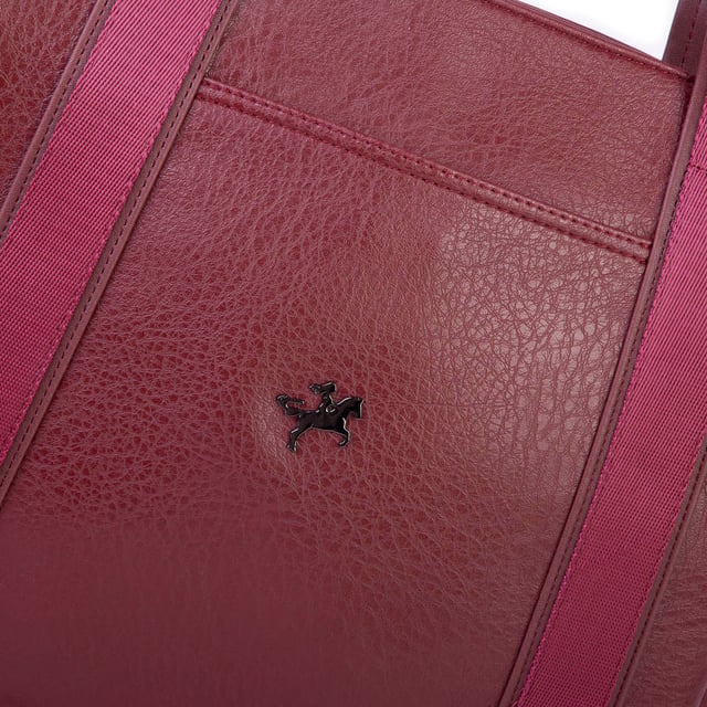 Nas Bag Kadın Extra Büyük Omuz Çantası ve Spor Çantası ( 46x36 cm ) Bordo Victoria