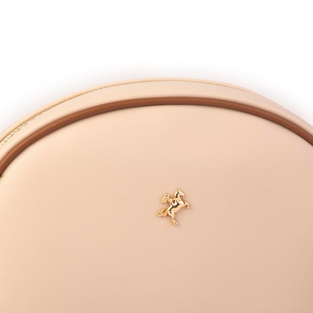 Nas Bag Kadın  Mini Çapraz Çanta Krem Taba Luna (21x16x8 cm)