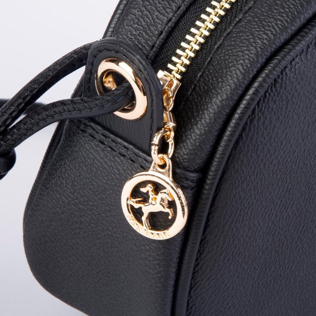 Nas Bag Kadın  Mini Çapraz  Çanta  Siyah  Mercan  (21x16x8 cm)