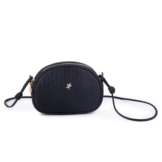 Nas Bag Kadın  Mini Çapraz Hasır Görünümlü  Çanta  Siyah  Hasır (21x16x8 cm)