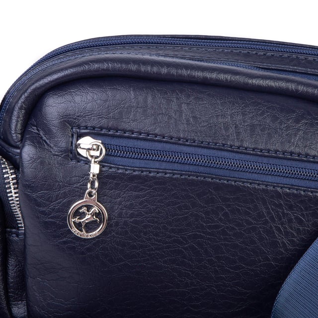 Nas Bag Kadın Mini Çok Gözlü Spor Şık Çanta ( en :25 cm , boy: 16 cm ) Lacivert Victoria