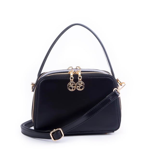 Nas Bag Kadın Mini El ve Çapraz Çanta Siyah  (en:20 boy :15)