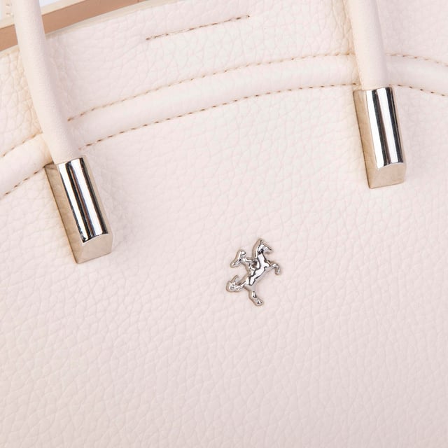 Nas Bag Kadın Mini Sepet Çanta El ve Çapraz Çanta Krem  Lopez ( 20x18cm)