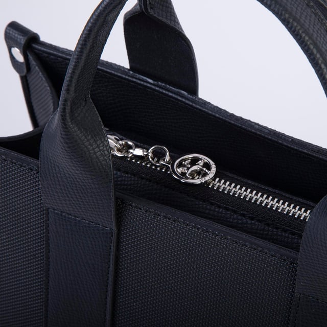 Nas Bag Kadın Mini Tote Suni Deri El ve Omuz Çantası Siyah Lacst