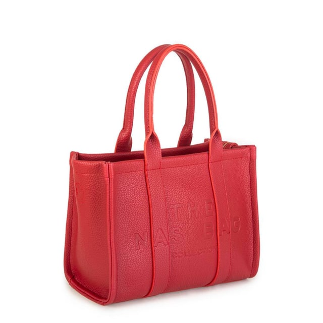 Nas Bag Tote Bag Büyük Boy Kadın Omuz Çantası Kırmızı   Rolax